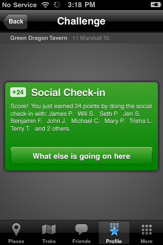 Social Check in