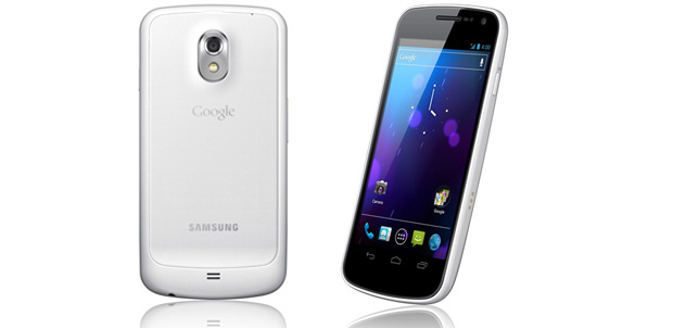 Samsung Galaxy Nexus de color blanco