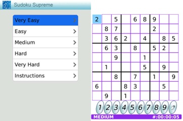 Sudoku Supremo para BlackBerry