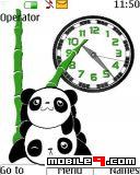 tema Panda Clock-Animal