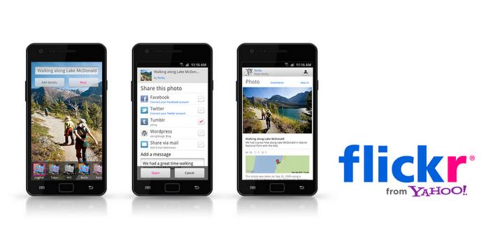 Flickr muestra una nueva actualización para Android