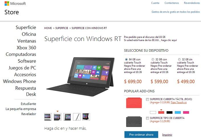 Microsoft Surface, la tablet ya tiene precio fijo